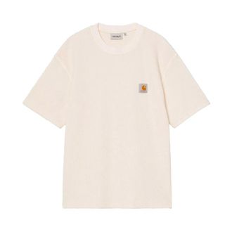Carhartt Work in Progress Carhartt Wip, T-Shirts, male, Beige, Size: XL Nelson Waffle T-shirt