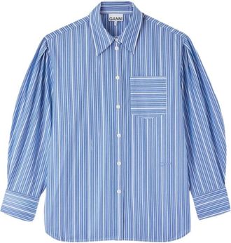 Ganni Donna, Camicette, Blu, M, new