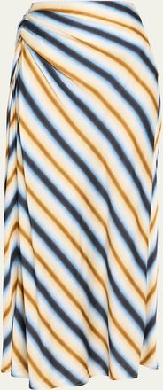 A.L.C. Jean Stripe Column Skirt