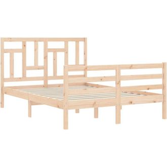 vidaXL Bed Frame without Mattress Small Double Solid Wood vidaXL