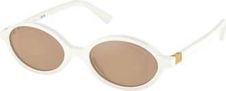 Miu Miu MU04ZSF Asian Fit 14240D Womens Sunglasses White Size 50