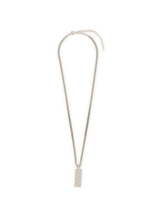 Off-white Mens Diag Necklace in Silver at Nordstrom