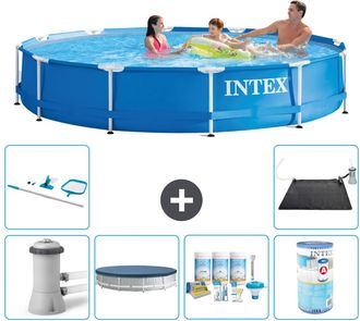 Intex Piscina Con Estructura Redonda - 366x76 Cm - 8-piezas S31720