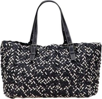 Bottega Veneta Pre-owned Tote Bags, female, Black, Size: ONE SIZE Pre-owned Vintage Tote Bag