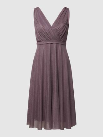Troyden Collection Cocktailkleid mit Taillenpasse in Mauve, Größe 32