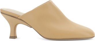 Tod's 65mm leather mules - women - Calf Leather/Calf Leather/Calf Leather - 37.5 - Neutrals