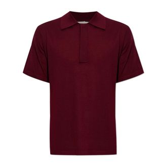 Lisa Yang Cashmere Polo Carter - Heren - Truien - Rood - Maat: L Kasjmier