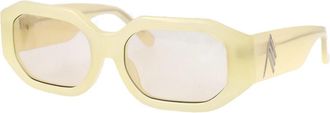 The Attico Blake Zonnebril voor een stijlvolle uitstraling - Dames - Zonnebrillen - Geel - 55 MM - Accessoires