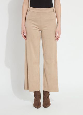 Lyss&eacute; Vionette Vegan Suede Wide Leg Trouser (28 Inseam)