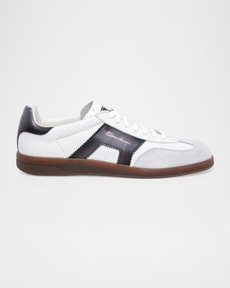 Santoni Men & apos;s DBS Oly Leather & Suede Sneakers