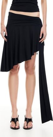 Lioness Safari Asymmetric Midi Skirt in Noir at Nordstrom Rack, Size X-Large