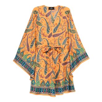 Etro Etro, Short Dresses, female, Multicolor, Size: XS Mini Blouson Dress
