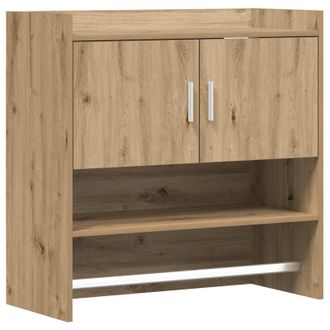 vidaXL Estante De Pared Montada En La Pared Roble Artesanal Vidaxl