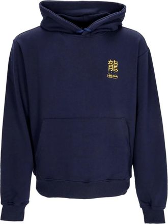 Dolly Noire Draken Lichtgewicht Hoodie Navy - Heren - Hoodies - Blauw - XL - Katoen - Hoodies & sweatvesten
