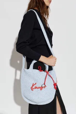 Kenzo Bag With Embroidered Logo, Womens, Blue