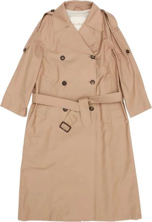 Max Mara belted buttoned coat - Neutrals