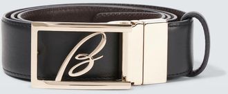 Brioni Cintura in pelle con logo