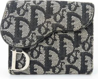 Dior Pre-owned Wallets, female, Black, Size: ONE SIZE Pre-owned Canvas wallets