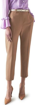 L.k. Bennett Mariner Ankle Cigarette Trousers in Camel at Nordstrom, Size 10 Us