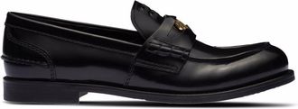 Miu Miu Leather Penny Loafers - Womens - Leather