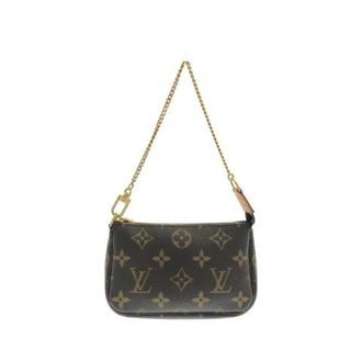 Louis Vuitton Pre-owned Mini Pochette Accessoires Monogram Accessory Pouch - Dames - Pre-owned - Bruin - Maat: ONE Size