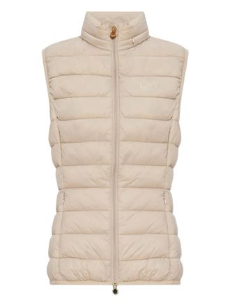 Emporio Armani zip-up padded gilet - Neutrals