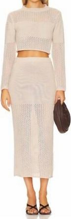 Line & Dot Ry Skirt In Beige