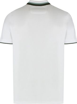 HUGO BOSS Mens Cotton Polo With Contrasting Details White Shirts T-shirts And Polos