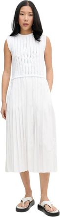 Iceberg Kleedjes, Dames, Beige, XS, Katoen, Flared Midi Dress