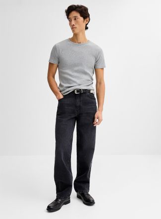 Le 31 Mens Faded black jean New York fit - Straight