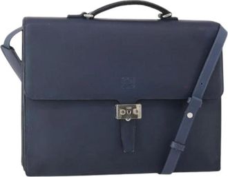 Loewe Pre-owned Cross Body Bags, female, Blue, Size: ONE SIZE Pre-owned Business Bag