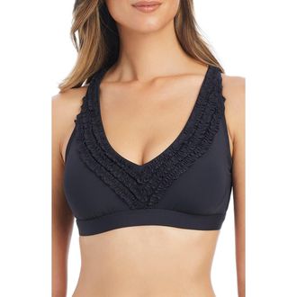 Bleu Rod Beattie Underwire Bikini Top in Black at Nordstrom, Size 34Dd