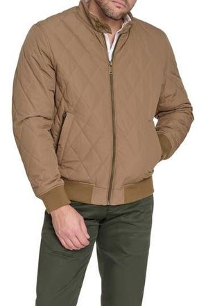 Dockers Quilted Bomber Jacket in Brown at Nordstrom Rack, Size Medium