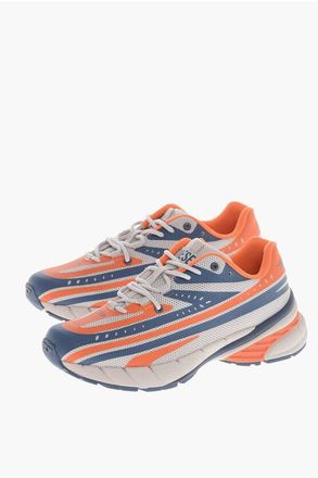 Diesel Low Sneakers D-AIRSPEED Perforated Fabric Color-Block size 42,5