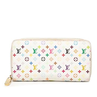 Louis Vuitton Multi-Color White Pvc Leather Long Wallet (Bi-Fold) (Pre-Owned)