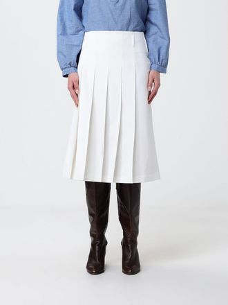 A.P.C. A. P.C. Gonna a pieghe in cotone organico