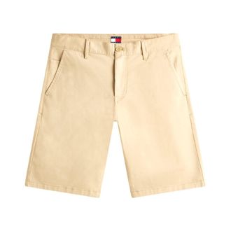 Tommy Jeans Scanton Twill Slim Chino Shorts - Heren - Korte Broeken - Beige - W32 - Katoen - Korte Broeken