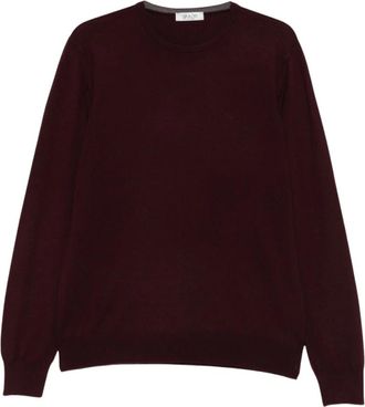 Gran Sasso Giuuno Girocollo - - Knitwear - Uomo - Viola - 3XL