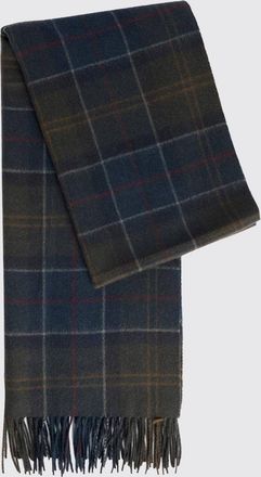 Barbour Sciarpa Braden in lana dagnello con motivo check e fondo sfrangiato