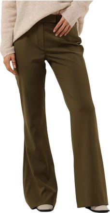 Ibana Perrie Wijde Broek - Dames - Wijde Broeken - Groen - XS - Polyester - Broeken