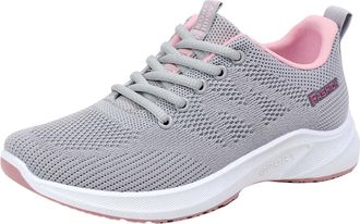 Generic Shoes, Womens Trainers, Womens Summer New Breathable Trainers - Trendy Versatile Sports Shoes for Women Grey