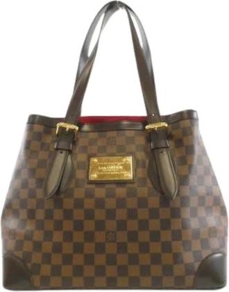 Louis Vuitton Tweedehands Canvas Louis Vuitton tassen - Dames - Vintage Shopper - Bruin - ONE Size - Vintage