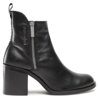 FLY London ADER912FLY Leather Womens Ankle Boots - Black - Size:UK 6
