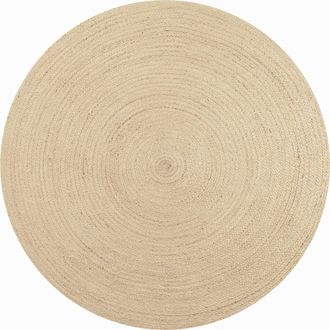 Jonathan Y Designs Zara Braided Coastal Cottage Round Jute Gray Round Area Rug