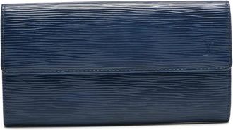 Louis Vuitton Portafoglio Sarah in pelle - Blu