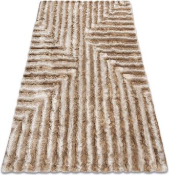 RugsX Rugsx - Alfombra Moderno Flim 010-b1 Moderno, Laberinto - Structural Beige Beige 80x150 Cm