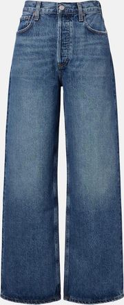 A Gold E Low Slung Baggy mid-rise wide-leg jeans