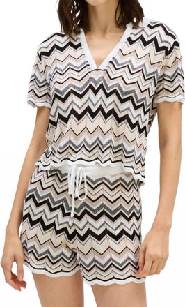 Allison New York Shay Pullover In Neutral Multi