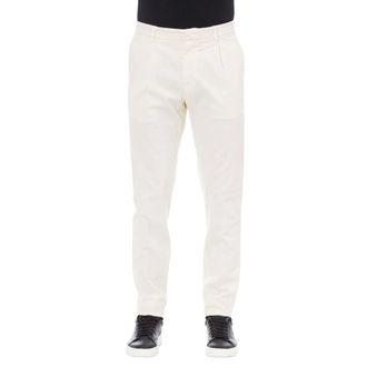 PESERICO Pantalons met plooien - Heren - Broeken - Beige - Maat: XL Katoen
