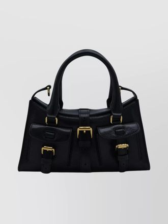 Mulberry calfskin leather crossbody bag